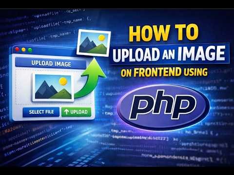 How to upload an image on frontend using php code