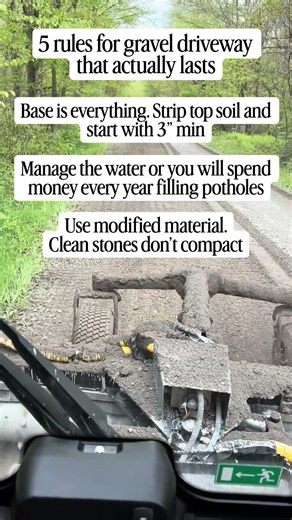 5 rules for a gravel road that actually last #excavation