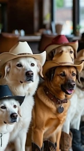 Dogs can't Country Line Dance .. but they look good.