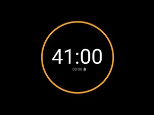 41 Minute Countdown Timer with Alarm / iPhone Timer Style