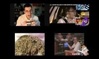 Mix of 4 videos from youtube : AVGN Sparta Remixes Side-By-Side 2