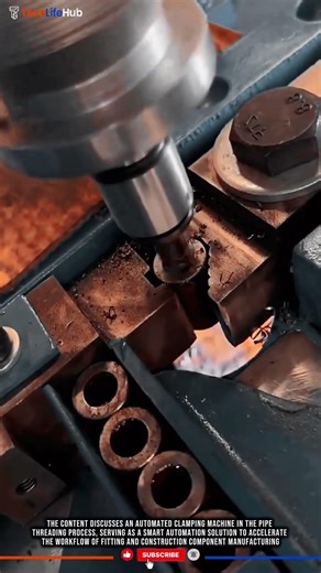 Innovation Auto Clamp: Integrated Pipe Tapping, Magazine Feeding System, Industrial Efficiency #tech