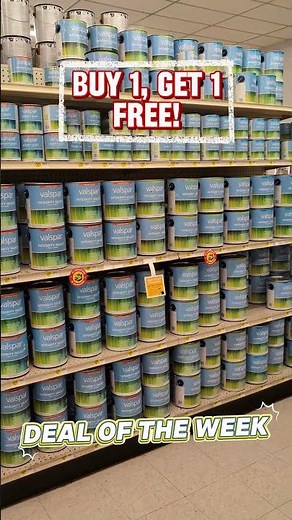 ✨ Deal of the Week - Buy one get one FREE on all Valspar Integrity paint!