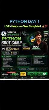 ECET & EAMCET Students 😳 Python Day-1 Already Completed | Python Live + Recorded + Certificate 🔥🥳