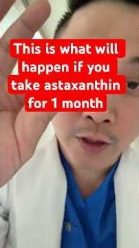 This is what happens if you take astaxanthin for 1 month