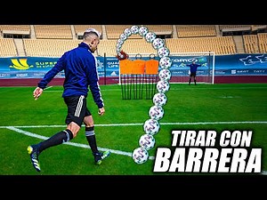 Learn to Shoot Free Kicks with a Barrier in a Match - How to Hit the Ball with a Barrier (Tutoria...