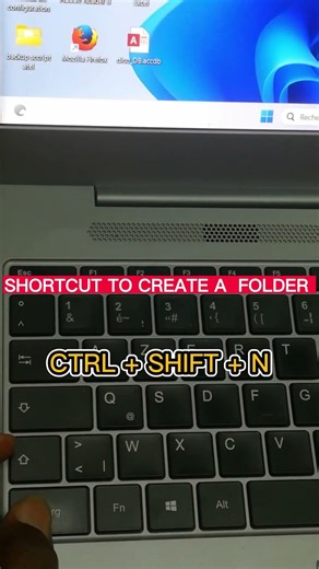 SHORTCUT TO CREATE A NEW FOLDER Ctrl + Shift + N #WindowsTips #NewFolder #KeyboardShortcut
