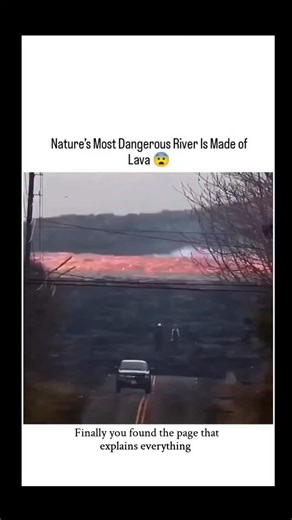 explainer on Instagram: "Lava rivers are one of the most powerful and mesmerizing displays of Earth’s inner energy. When a volcano erupts, molten rock from beneath the surface rises and begins to flow like a river — glowing bright orange and reaching temperatures over 1,000°C. Unlike water, lava moves slowly but with unstoppable force, burning through forests, roads, and anything standing in its path. As it advances, the lava gradually cools from the outside, forming black solid rock while the b