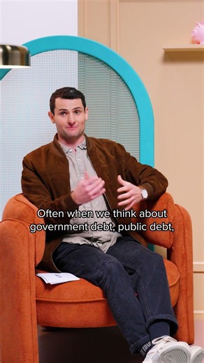When the government borrows money, where does it come from?