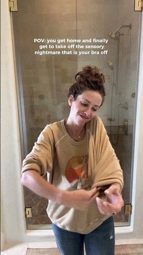 Taking off your bra is a simple sensory reset that tells your brain: We’re done performing.