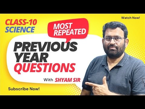 Class 10 Science PYQ Series – Most Repeated Questions | Board Focus 2026