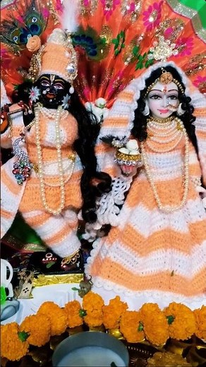 new design Jugal Jodi Sarkar woolen dresses #laddugopalposhak #crochet #shyam