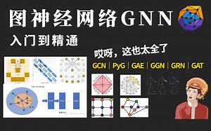 【让你在寒假就学会图神经网络】2023年B站最全GNN图神经网络教程！GCN图卷积、PyG工具包、GAE、GGN、GRN、GAT，博士带你一次学到爽！