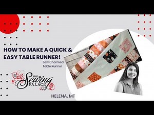 How to make a quick and easy table runner?