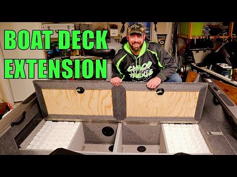 HUGE BOAT DECK UPGRADE!! - DIY Deck Extension with TONS of storage.