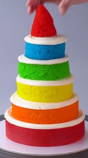 DIY Rainbow Chocolate Cake