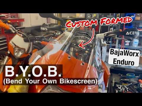 Heat-Forming a Windscreen to Clear Handguards (KTM EXC)