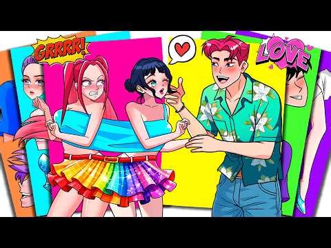 NO! HUNTRIX MIRA Hates Zoey & SAJA BOYS ABBY’s Love 💔 | KPOP DEMON HUNTERS | Sticker Book DIY