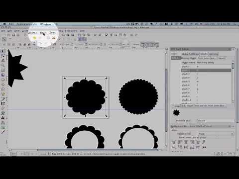 How to Make a Font with Inkscape 0.47