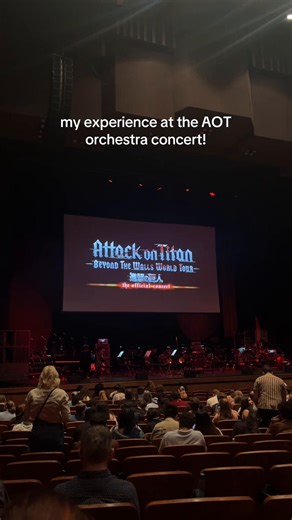 if you saw me crying in the straz center… no you didn’t see the attack on titan beyond the walls tour was an spiritual experience. the conductor was great. the music was 1:1 with the OST and seeing reiner on a screen that big was such a treat. best night ever! 🕊️🧣 #attackontitan #beyondthewalls #aot #attackontitanconcert