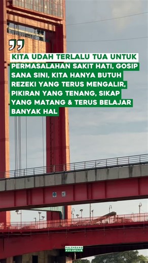 26K views · 1.1K reactions | Dak butuh drama, cukup rezeki yang lancar, hati yang tenang, dan hidup yang terus bertumbuh ✨ | Palembangkulukilir | Facebook