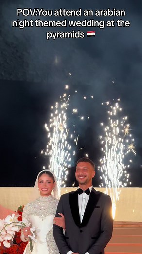 Experiencing an Arabian Night Themed Wedding at the Great Pyramids