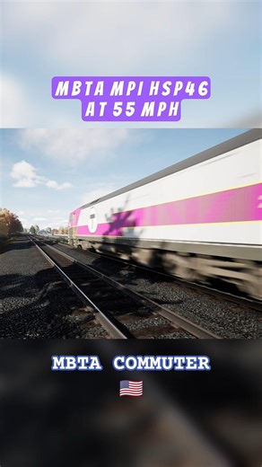 MPI HSP46 MBTA #usarailway #trainspotting #trainsimworld #shorts