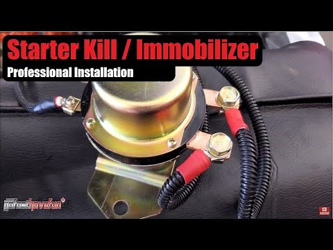 How to Wire Starter Kill Switch with a Relay or Solenoid (Immobilizer Install) | AnthonyJ350