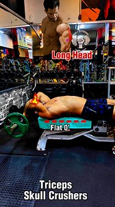 103K views · 639 reactions | Skull crushers, are a strength training exercise primarily targeting the triceps muscle group located at the back of the upper arm. The primary muscle worked during skull crushers is the triceps brachii, the long head.#gym #fitness #workout #muscle #triceps #tricep #tricepworkout #tricepsday #bodybuilding | Bodyfitness GYM | Facebook