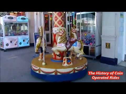 1990s Falgas Coin Operated Carousel Kiddie Ride - 1900 Carousel