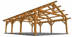26×36 Heavy Timber Carport