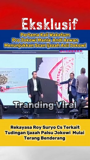 53K views · 711 reactions | Ekslusif dari ketum pro jokowi mania, scan pertama ijasah asli jokowi dimunculkan | Tranding Viral | Facebook
