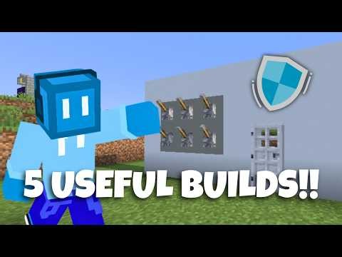 5 Simple Redstone Builds Every Minecraft Player Needs to Know!!