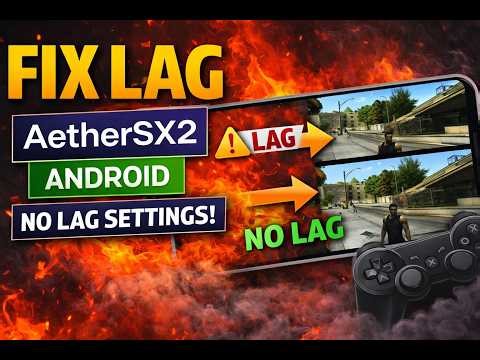 AetherSX2 Lag Fix 🔥 Best Settings for Low-End Android | No Lag PS2 Emulator