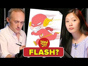 Animator Vs. Cartoonist Draw Justice League Characters From Memory • Draw-Off