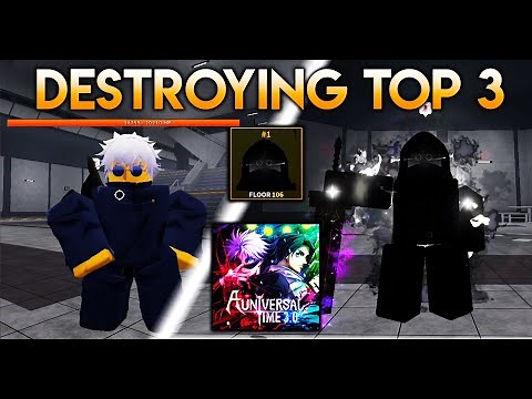 BEATING GOJO BOSS & LEADERBOARD TOP 3 !! | [AUT] A Universal Time 3.0 (Guide,Ascensions)