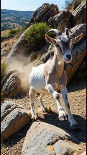 Mountain Goat Defies Gravity! 🐐🏔️ #shorts