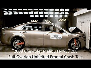 2008-2012 Chevrolet Malibu / Malibu Hybrid FMVSS 208 Unbelted Full-Overlap Crash Test