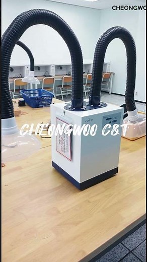 실험실 연구소 국소배기장치 2인 사용 가능 배기장치 설치