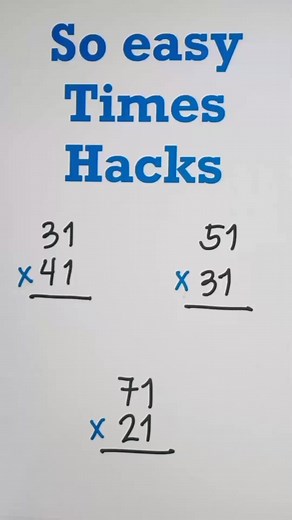 3.9K views · 50 reactions | ℹ️ So Easy times Hacks Tutorial ℹ️ #math #mathematics #mathtricks #MathTricksTutorial #maths #mathtrick #mathtutorial #basicmath #basicmathreview #viral #trending #educational #mathshortcut #mathhacks #tutorial #lovemath #mathematicstutorial #mathreview #reels #reelsvideo #reelsviral #reelsfb #fyp #foryou | Math Tricks Tutorial | Facebook