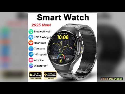 New Smart Watch Men Full Touch Screen Compass Bluetooth Call Flashlight Sports Activity Fitness