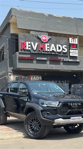 REVHEADS | Black GR Sports Hilux Modified… #revheads4x4 #black #toyotahilux #hamer4x4 #warrior #rollbar #bumper #grsport #profendersuspension... | Instagram