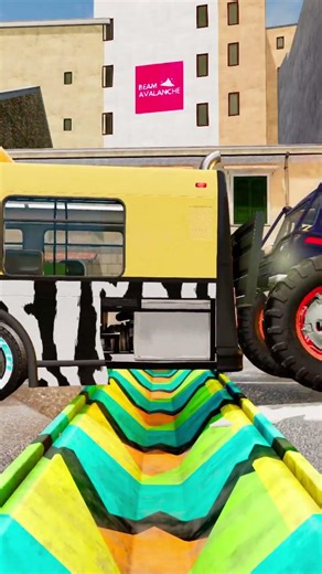 Trucks and Cars vs Speed Bumps #353 | BeamNG.drive