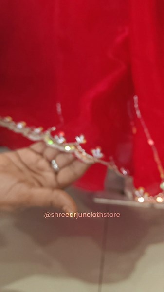 Bridal Red Fancy Saree with Handwork Embroidery | Latest Designer Wedding & Party Wear Saree