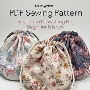 Drawstring Bag Sewing Pattern – Reversible | Beginner PDF - Etsy Canada