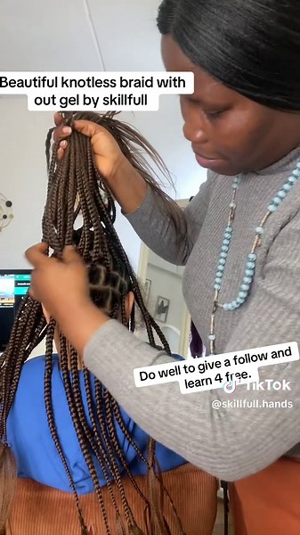 Beautiful Knotless Braids Tutorial Without Gel