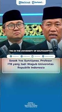 Profile of Yos Sunitiyoso, the ITB Professor Who Became Vice Governor of the Republic of Indonesi...
