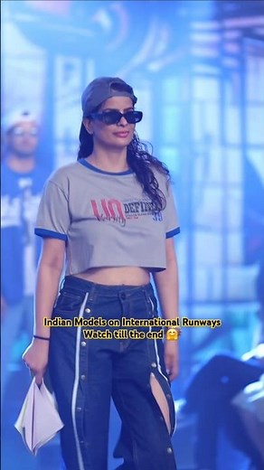 Indian models on International runways✨️ most beautiful model in india 🇮🇳 #shorts #runwaymodel