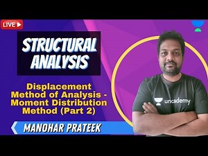 Displacement Method of Analysis - Moment Distribution Method (Part 2) | Structural Analysis | GATE