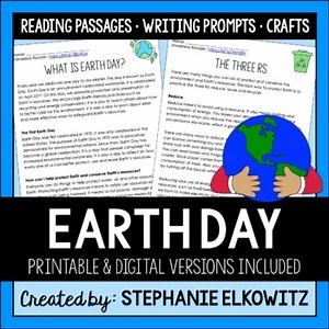Earth Day Reading Passages & Activities | Printable & Digital